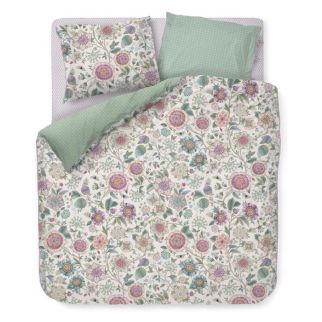 Pip Studio dekbedovertrek Viva Las Flores wit met kleurrijke bloemenprint van katoen